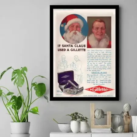 Vintage-Gillette-C-1931-NEW-Belmont-England-Poster