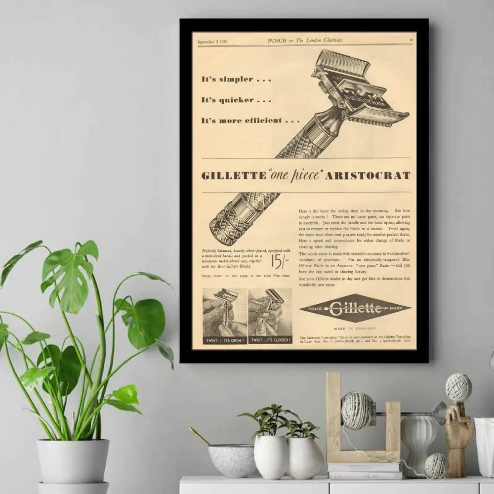 Vintage-Gillette-C-1936-Aristocrat-No2-No3-England