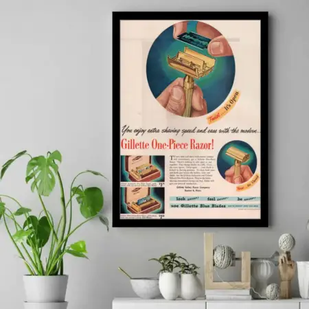 Vintage-Gillette-C-1947-Aristocrat-Poster