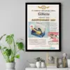 Vintage-Gillette-C-1951-gold-Rocket-Anniversary-Set-England-Poster