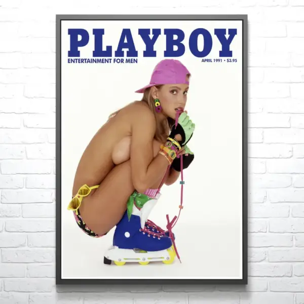 Vintage-Playboy-Poster-Playboy-April-1991-Cover-Wall-Art_
