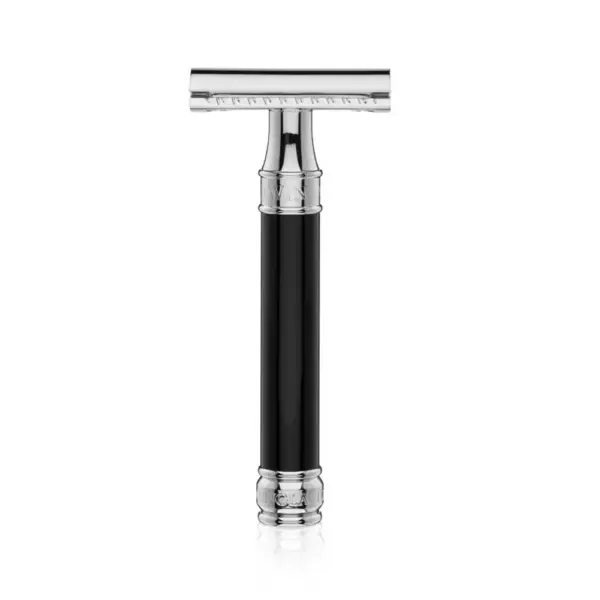 Edwin Jagger Classic Shaver Tool DE86BL Black Straight