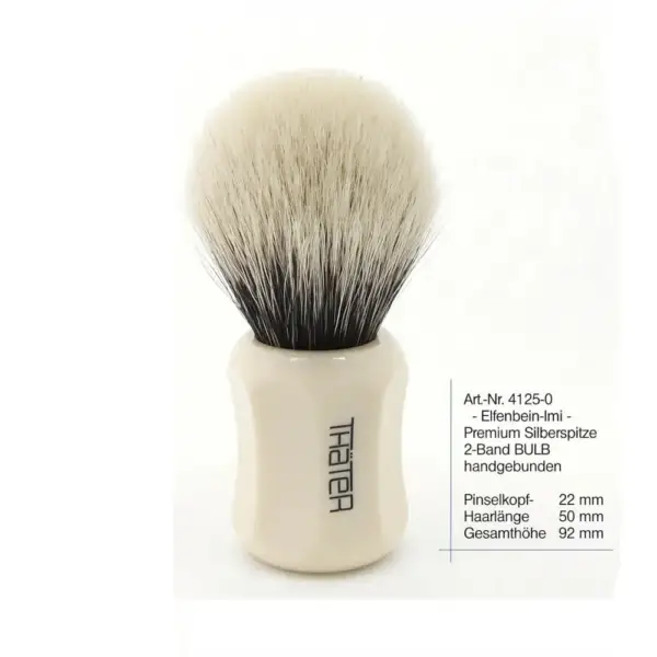 Thater 4125-0 Silive Fan 2Band Badger Hair Brush Ivory