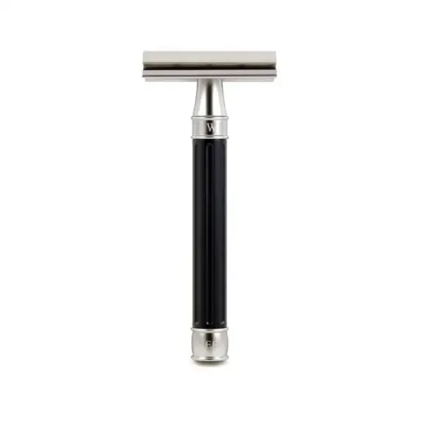 Edwin Jagger 3ONED6 Steel Classic Shaver DESSGA6BL Striped Black